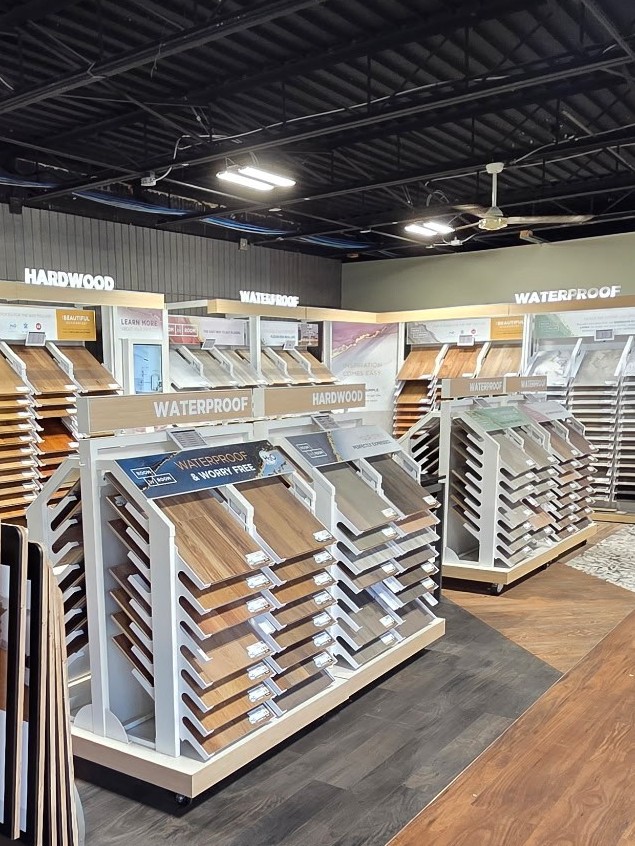 installed hardwood flooring in home